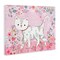 Stupell Industries Walking Cat on Pastel Pink Canvas, design by Clare Tupper